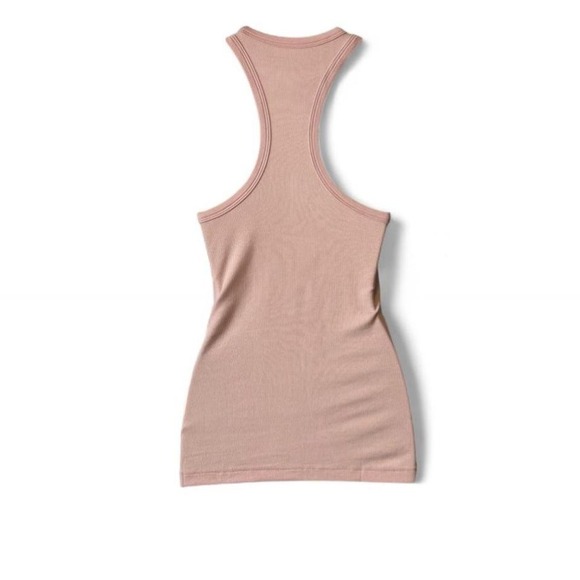 AG Blush Pink Ribbed Racerback Tank Top - Picture 3 of 12